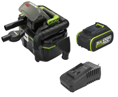 שואב אבק נטען יבש/רטוב 20V כולל סוללה 4AH מבית WORX 