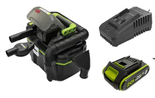 שואב אבק נטען יבש/רטוב 20V כולל סוללה 2AH מבית WORX 