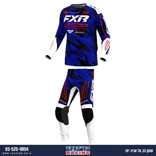 חליפת רכיבה FXR CLUTCH V25 כחול\אדום