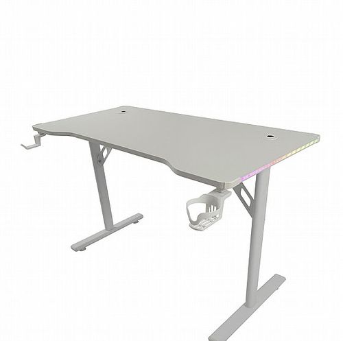 שולחן גיימינג דגם TOKYO צבע לבן כולל תאורת RGB