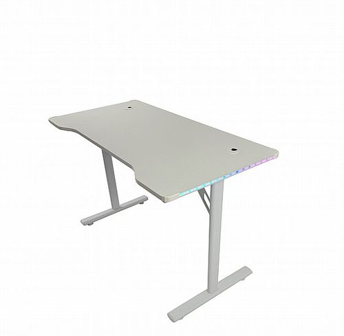 שולחן גיימינג דגם TOKYO צבע לבן כולל תאורת RGB