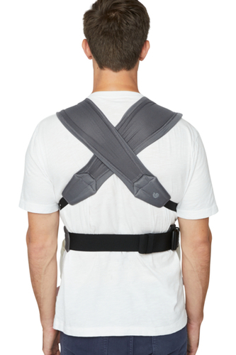 מנשא אמברייס embrace רשת אוורירית רכה  ארגו בייבי ergo baby - שחור מוברש