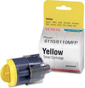 טונר זירוקס מקורי 6110 צהוב 106R01204 Xerox