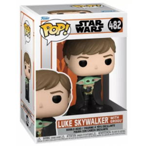 LUKE SKYWALKER WITH GROGU Pop Funko Pop! 482 Stars Wars בובת פופ