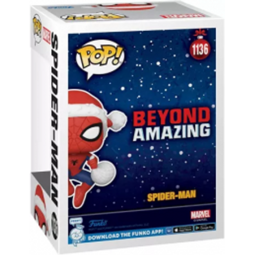 SPIDER-MAN with Santa's hat Pop Funko Pop! 1136 Marvel בובת פופ