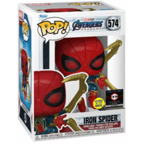 IRON SPIDER with Nano Gauntlet - Glow in the Dark Pop Funko Pop! 574 Marvel בובת פופ