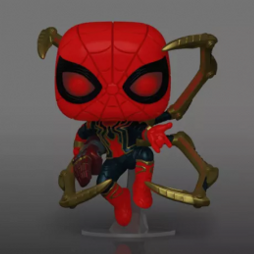 IRON SPIDER with Nano Gauntlet - Glow in the Dark Pop Funko Pop! 574 Marvel בובת פופ
