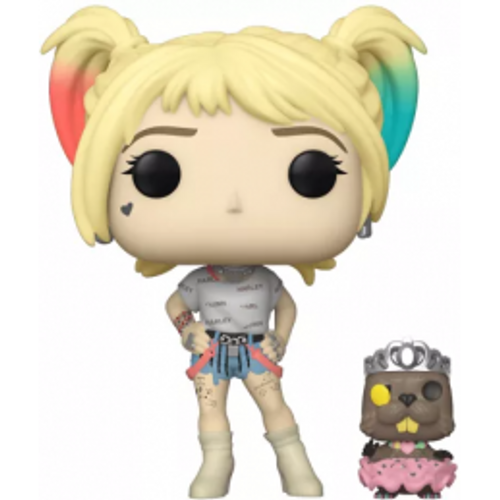 HARLEY QUINN AND BEAVER Pop Funko Pop! 308 Birds of Prey Harley Quinn DC בובת פופ