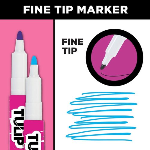 סט 15 טושים לבדים וטקסטיל FABRIC MARKERS 