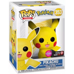 Pikachu - Flocked Funko Pop! 353 Pokémon בובת פופ