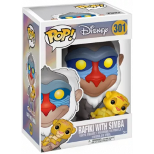 Rafiki Holding Baby Simba Funko Pop! 301 Disney בובת פופ