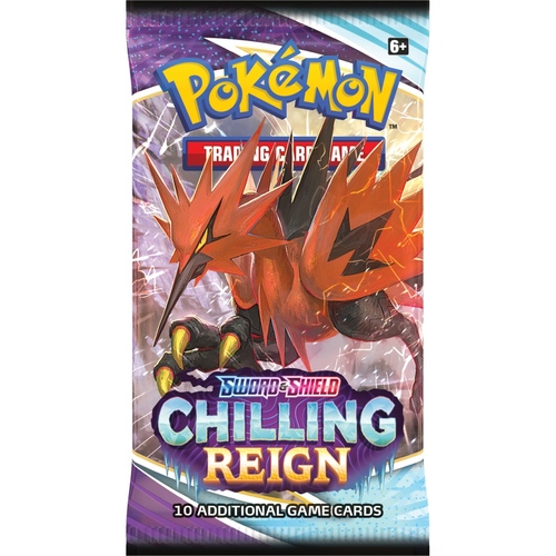 בוסטר פוקימון Chilling Reign – Pokémon TCG Sword & Shield Chilling Reign Booster Pack