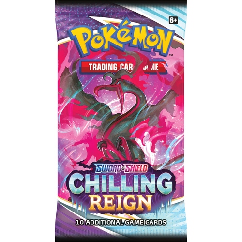 בוסטר פוקימון Chilling Reign – Pokémon TCG Sword & Shield Chilling Reign Booster Pack