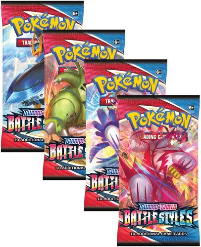 בוסטר קלפי אספנות פוקימון Pokemon TCG: Booster Pack Sword & Shield Battle Styles 