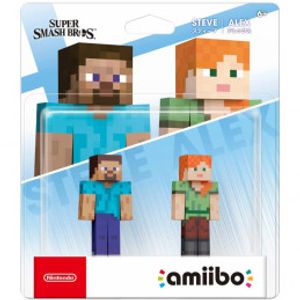 AMIIBO STEVE & ALEX 2in1- Minecraft אמיבו