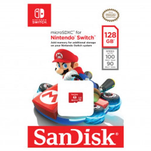 כרטיס Micro SD SanDisk Nintendo 128GB
