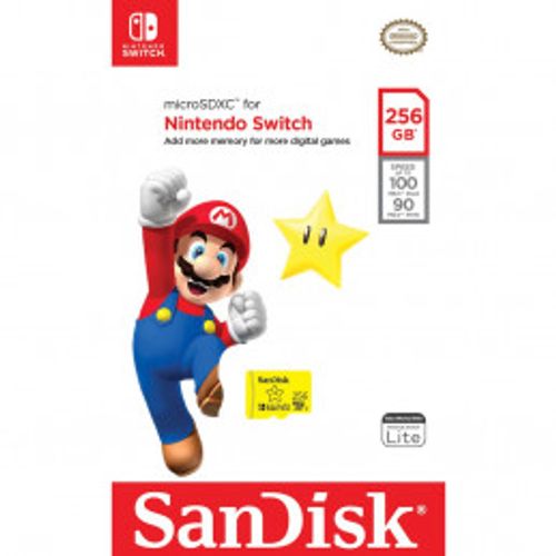 כרטיס זיכרון Micro SD SanDisk Nintendo 256GB
