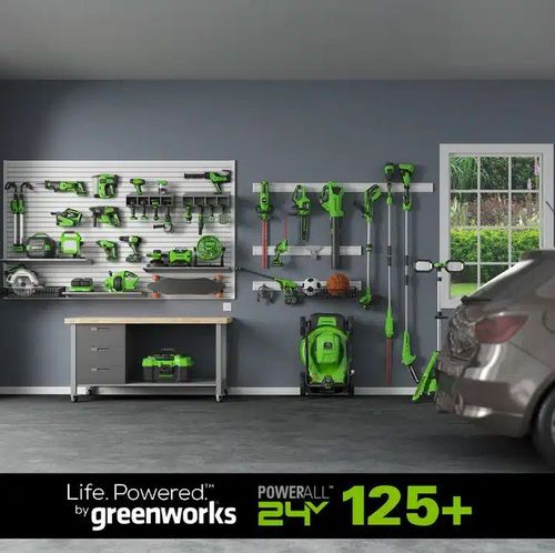 מסור שרשרת מיני נטען GREENWORKS 24V Brushless דגם 99543-1 עם להב 10 ס