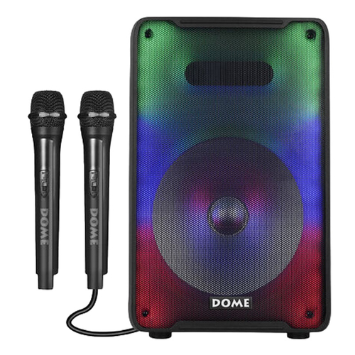 בידורית ניידת כולל שני מיקרופונים דגם CLUB-108 1200W Dome 
