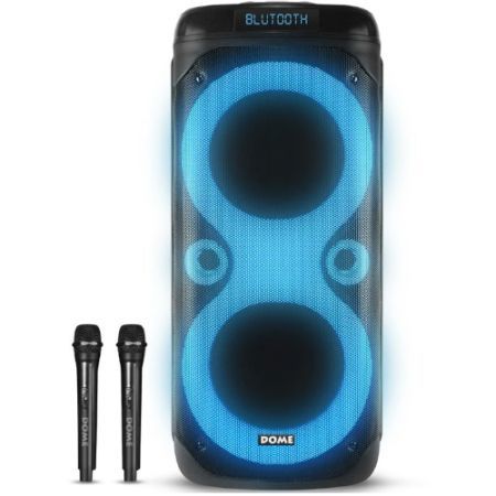בידורית עם שני מיקרופונים ניידת דגם 1200W דגם CLUB180 Dome 