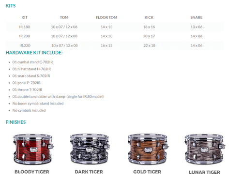 מערכת תופים 5 חלקים + איבזור וכסא 18