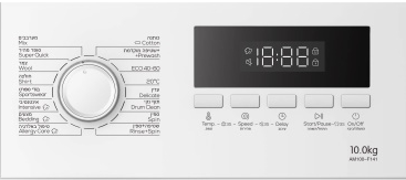 מכונת כביסה פתח חזית - 10 ק"ג Ambassador דגם AM100-F141 AMBASADOR