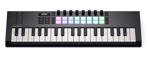 זוית נוספת Novation Launchkey Mini 37 MK4 MIDI keyboard controller 