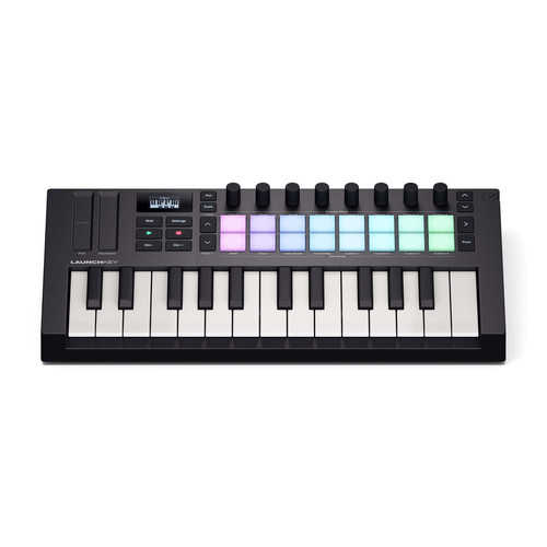 זוית נוספת Novation Launchkey Mini 25 MK4 MIDI keyboard controller
