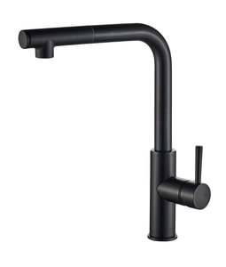 ברז מטבח נשלף CLOD שחור AQUILA PREMIUM