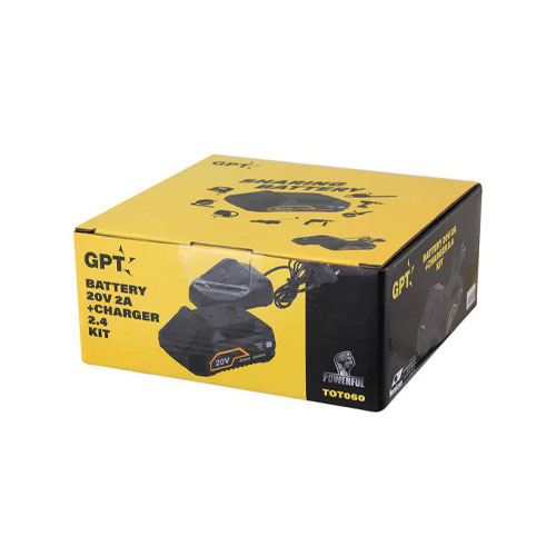 מארז מטען + סוללה GPT TOT060 20V 2A