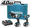 סט מברגה + אימפקט 18V כולל 2 סוללות 4AH דגם DLX2005 מבית Makita