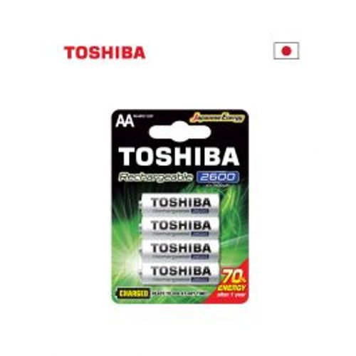 רבעיית סוללות נטענות AA TOSHIBA