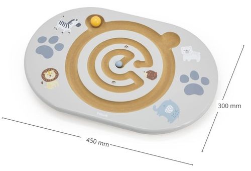 משחק איזון עם מבוך כדורים מעץ לפיתוח שיווי משקל וקואורדינציה