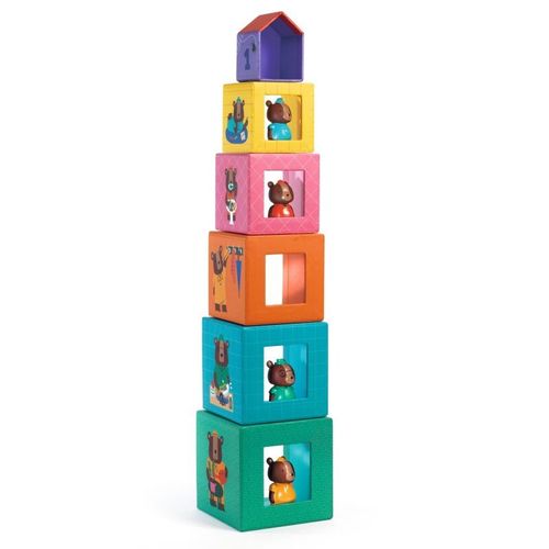 מגדל קוביות בית טופניהאוס - DJECO מורכב לגובה