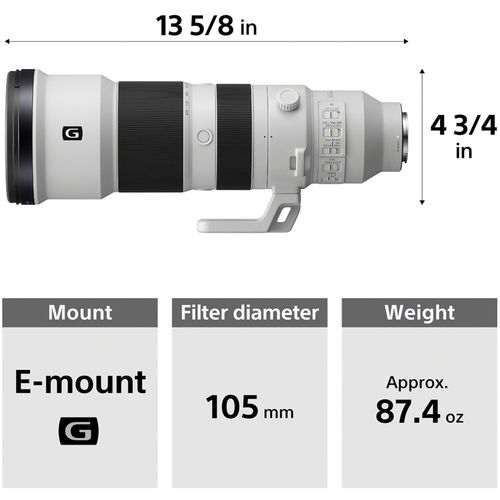 עדשת זום סופר טלפוטו Sony FE 400-800mm f/6.3-8 G OSS