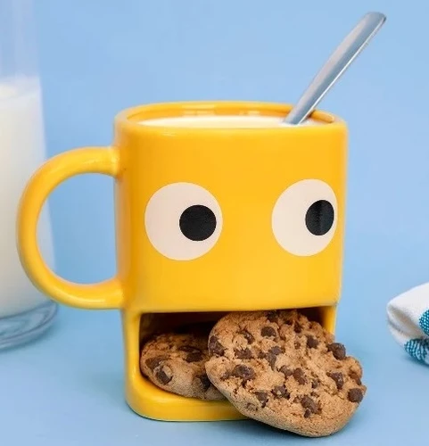 ספל קפה ועוגייה Cookie Mug – צבע צהוב