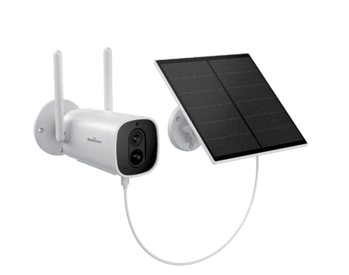 מצלמת אבטחה אלחוטית קבועה נטענת WIFI עם פנל סולארי דגם IC-FIX10 SOL