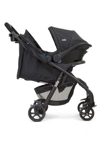עגלה טרוול סיסטם Muze LX travel system הכוללת סלקל Juva - שחור | ג'ואי Joie