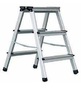 סולם אלומיניום דו צדדי 3 שלבים KRAUSS STOOL3