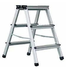 סולם אלומיניום דו צדדי 3 שלבים KRAUSS STOOL3