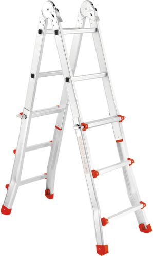 סולם טלסקופי תקני 4X6 שלבים דגם KR-24X בבית KRAUSS