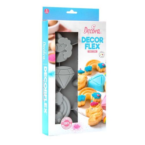 תבנית סיליקון שקעים חד קרן DECORA