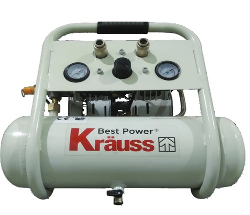 קומפרסור/מדחס שקט ללא שמן 750W מבית KRAUSS-KR1000S