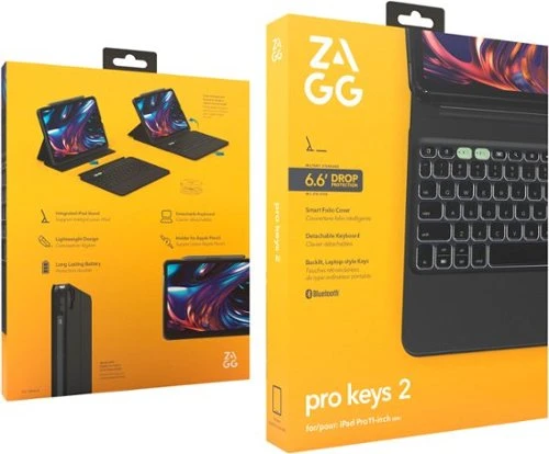 כיסוי ומקלדת ZAGG לאייפד אייר 13 ZAGG Pro Keys 2 for iPad Air