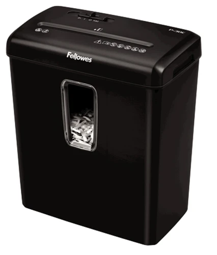 מגרסת נייר פתיתים 6 דפים 15 ליטר Fellowes P30
