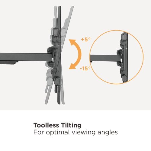 מתקן תלייה לטלוויזיה 43-90 אינץ' עם זרוע מתארכת דגם LPA49-486XLD עד Lumi Brateck 43