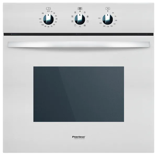 תנור בנוי 60 סמ מסילה טלסקופית לבן EB-56ECG פירלס Peerless
