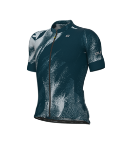 חולצה קצרה רכיבת אופניים גברים PRAGMA TRACE JERSEY כחול כהה דקיקה קלילה טכנית אלסטית ומנדפת מאוד