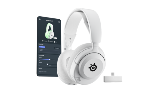 אוזניות גיימינג אלחוטיות SteelSeries Arctis Nova 5X Wireless White