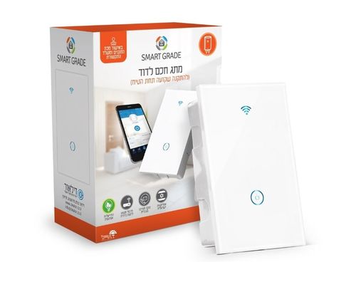 מפסק חכם לדוד מלבני | התקנה תחת הטיח | לבן